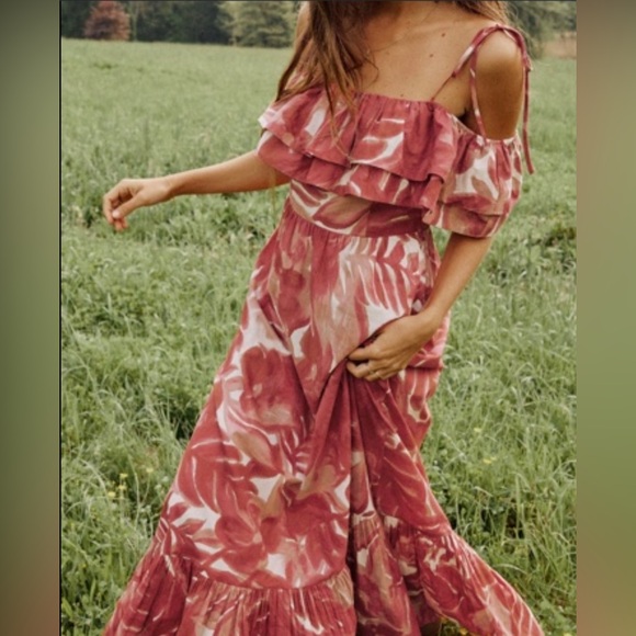 Zara Printed Midi Dress - Picture 2 of 12